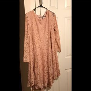 Lace long sleeve dress